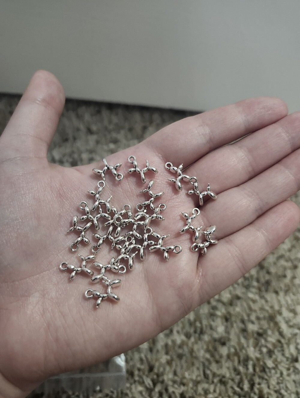 Sterling Silver Tone Cross Connector Charms - Pack of Multiple